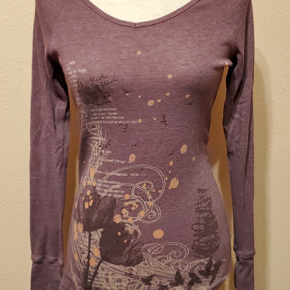 Purple designed top